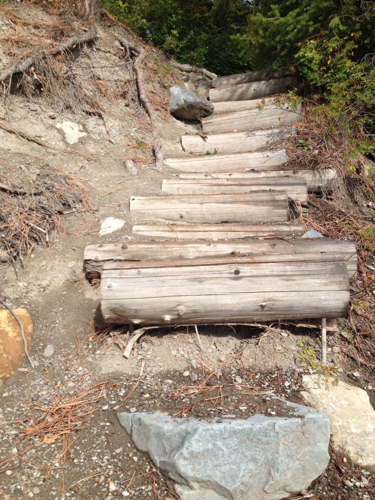 wooden steps